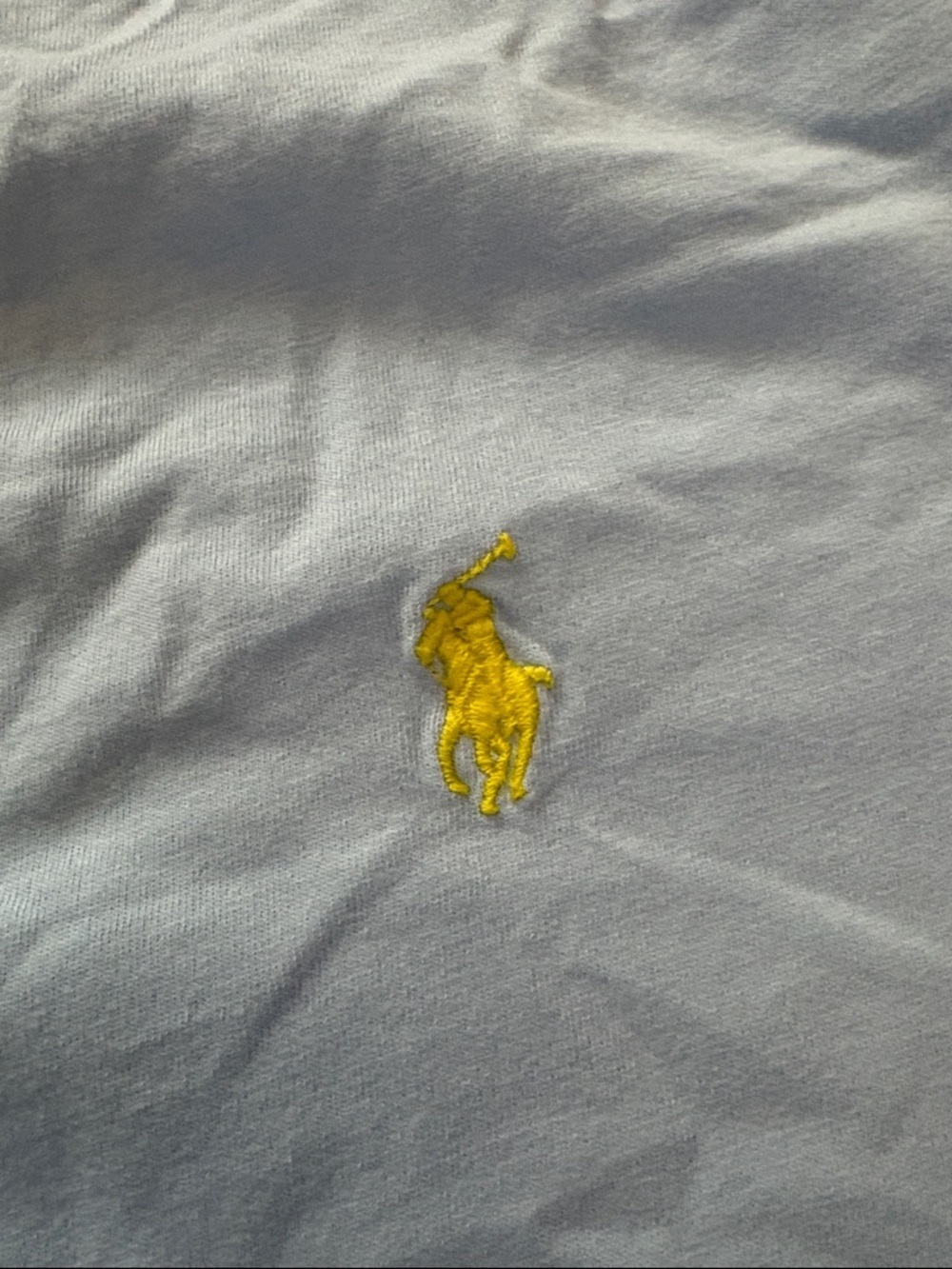 Ralph Lauren Light Blue Short Sleeve Tee with Yellow Pony Logo - Picture 3 of 6